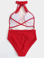 NEW FEELING Womens Red Bikinis