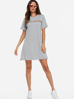 ODM Ladies Short Sleeve Casual Dress