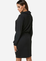 NEW FEELING Womens Black Casual Dresses