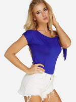 OEM Ladies Blue T-Shirts