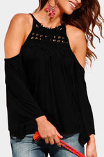 Wholesale Cold Shoulder Long Sleeve T-Shirts