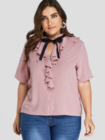 ODM Ladies Half Sleeve Plus Size Tops