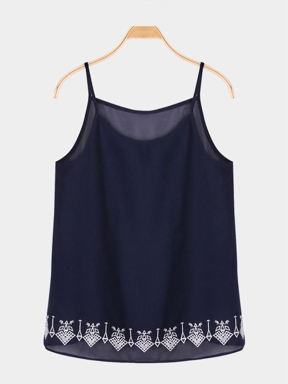 Wholesale Round Neck Sleeveless Black Camis