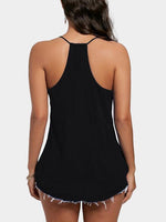 NEW FEELING Womens Black Camis