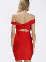NEW FEELING Womens Red Midi Dresses