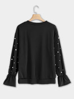 NEW FEELING Womens Black T-Shirts