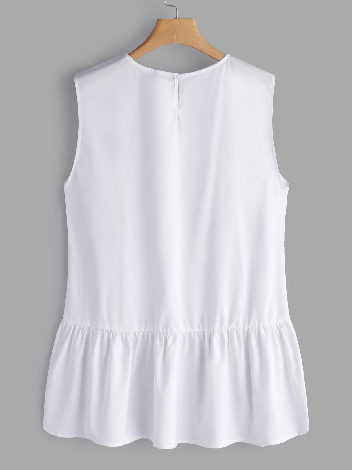 NEW FEELING Womens White Plus Size Tops