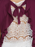 Black V Neck Top Ladies