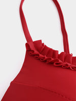 NEW FEELING Womens Red Bikinis