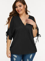 OEM Ladies Black Plus Size Tops