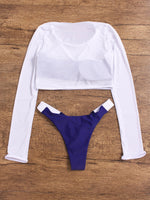 NEW FEELING Womens White Bikinis