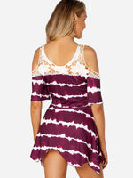 NEW FEELING Womens Purple Casual Dresses