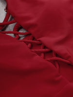 Custom Red And White Bikini Bottoms