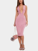 Custom Long Wrap Over Dress