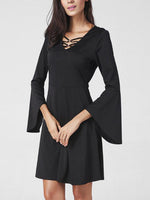 NEW FEELING Womens Black Midi Dresses