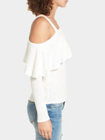 NEW FEELING Womens White T-Shirts