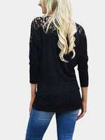 NEW FEELING Womens Black T-Shirts
