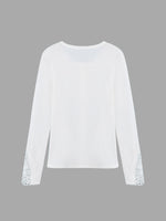 NEW FEELING Womens White T-Shirts