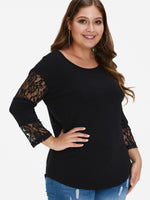 OEM Ladies Black Plus Size Tops