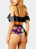 NEW FEELING Womens Black Bikinis