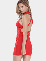 NEW FEELING Womens Red Bodycon Dresses