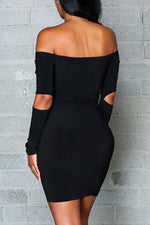 NEW FEELING Womens Black Mini Dresses