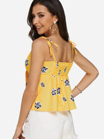 NEW FEELING Womens Yellow Camis
