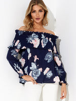 OEM Ladies Navy Blouses