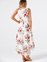 NEW FEELING Womens White Floral Dresses