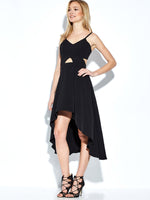 OEM Ladies Black Midi Dresses