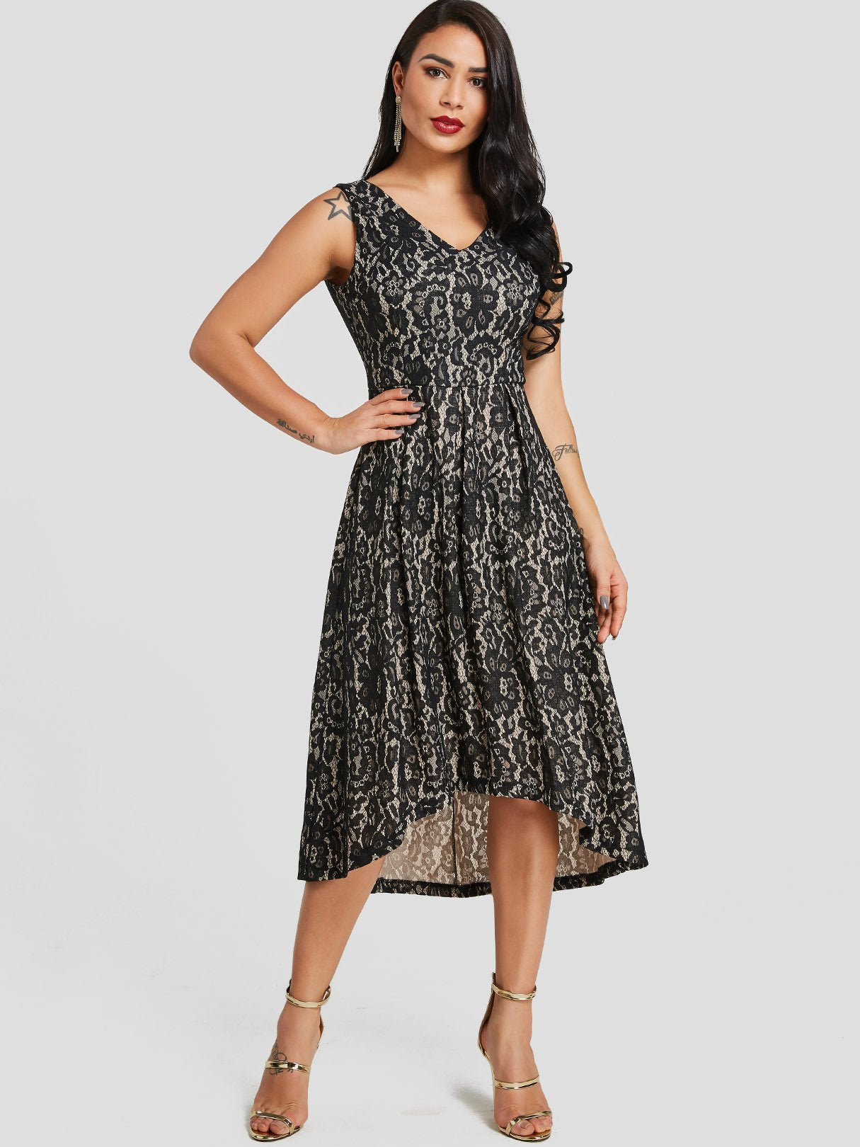 ODM Ladies Sleeveless Midi Dresses