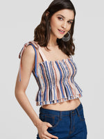 Wholesale Stripe Self-Tie Camis