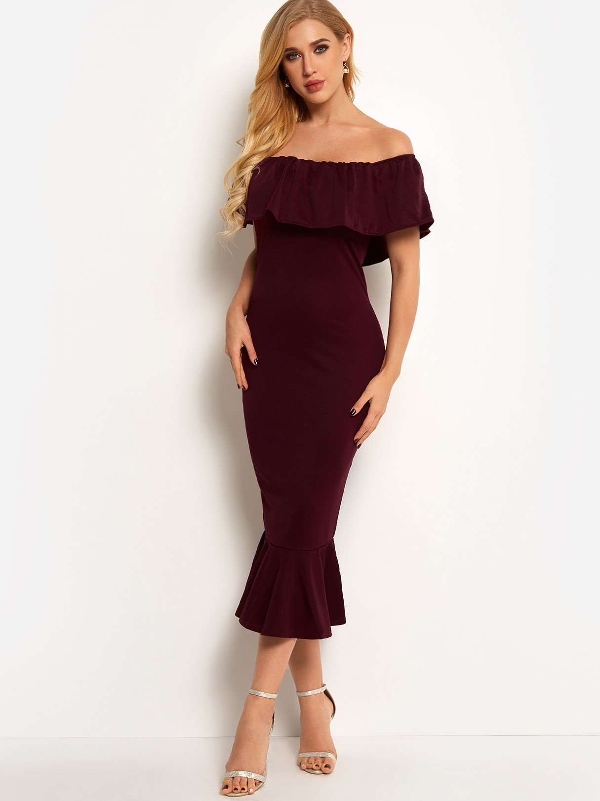 OEM ODM Womens Black Off The Shoulder Dresses