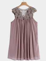 NEW FEELING Womens Coffee Midi Dresses