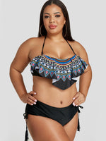OEM Ladies Black Plus Size Swimwear