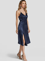 OEM Ladies Navy Midi Dresses