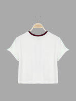 NEW FEELING Womens White T-Shirts