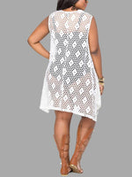 NEW FEELING Womens White Casual Dresses