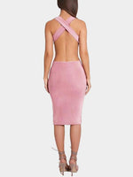 Womens Sleeveless Midi Dress