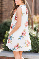 NEW FEELING Womens Multi Floral Dresses