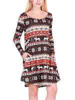 ODM Ladies Long Sleeve Casual Dresses