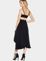 NEW FEELING Womens Black Midi Dresses