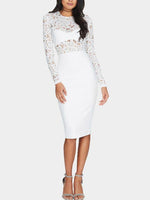 NEW FEELING Womens White Bodycon Dresses