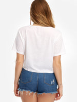 NEW FEELING Womens White Plus Size Tops