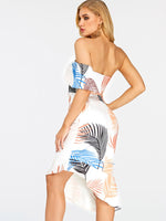 NEW FEELING Womens White Off The Shoulder Dresses