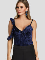 Wholesale V-Neck Sleeveless Navy Camis