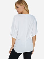 NEW FEELING Womens White T-Shirts