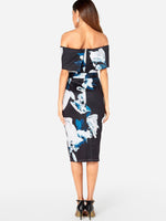 NEW FEELING Womens Navy Floral Dresses