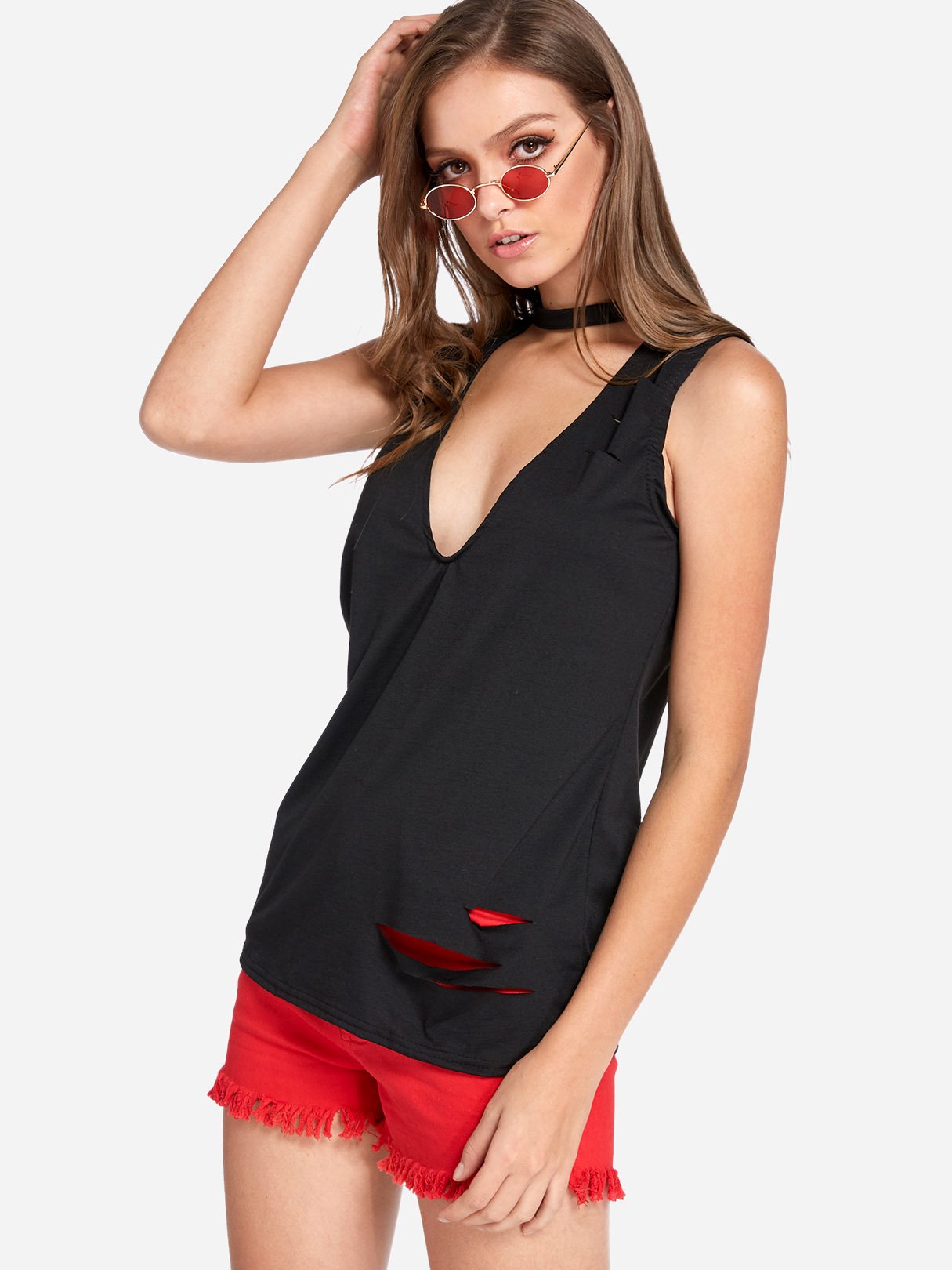 OEM Ladies Black Camis