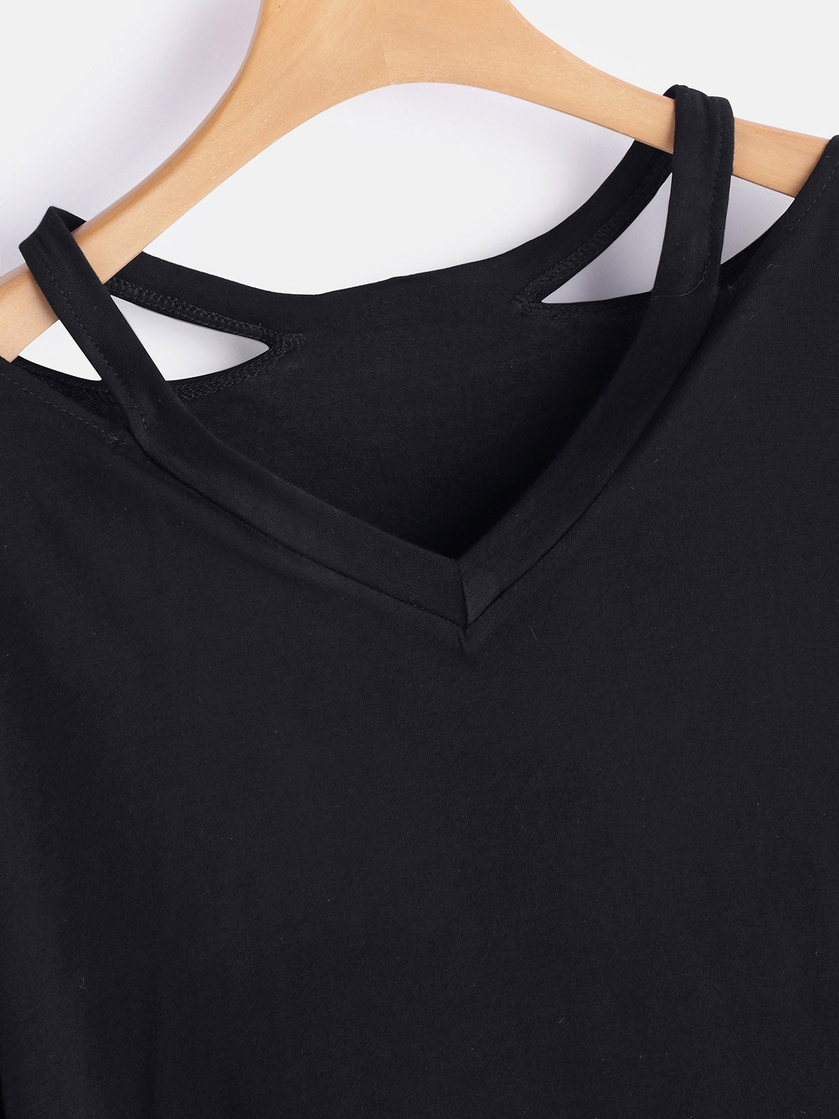 OEM Ladies Black Plus Size Tops